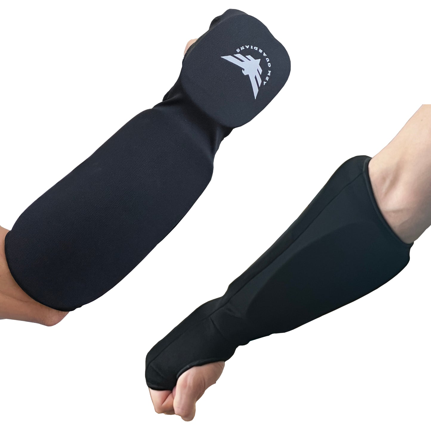 Arm Guardians Hand and Forearm Guards Padded Arm Sleeves with Top and Bottom Pads
