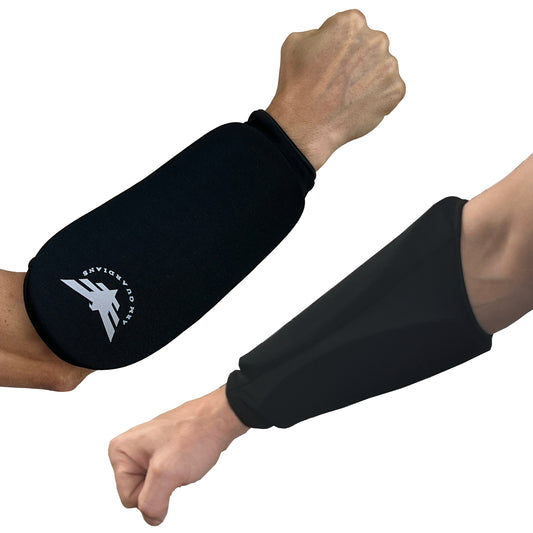 Arm Guardians Padded Forearm Guards with Arm Pads, Top and Bottom Padded - Pair